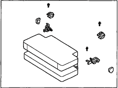 Toyota 71470-04020-B1 Cushion Assy,  Rear Seat,  LH (For Separate Type)
