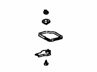 Toyota 58480-04020-E0 Cover Assembly, Seat Floor Service Hole, Driver Side