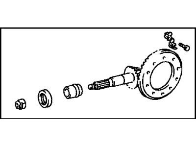 Toyota 41201-80179 Final Gear Kit,  Differential,  Rear