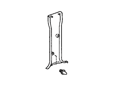 Toyota 62413-04020-E0 Garnish,  Center Pillar,  Lower RH
