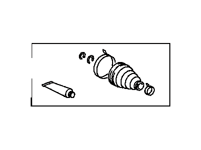 Toyota 04438-04010 Boot Kit, Front Drive Shaft Inboard Joint