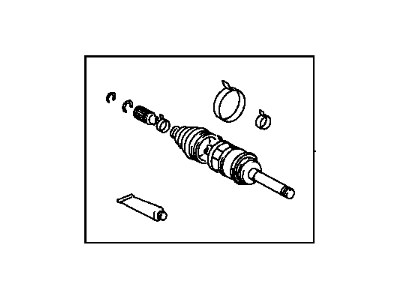 Toyota 43460-09090 Shaft Assembly, Front Drive Outboard Joint, Passenger Side
