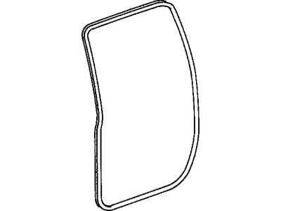 Toyota 62332-42030-B0 Weatherstrip,  Rear Door Opening Trim,  LH