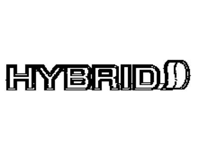 Toyota 75445-42010 Plate,  Back Door Name,  NO.5