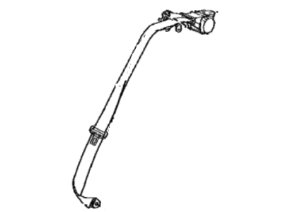 73360-48330-C0 Toyota Belt Assembly, Rear Seat, Outer Passenger Side Illustration 1 of 1