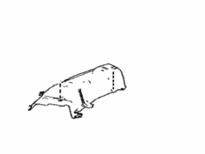 58153-42020 Toyota Insulator, Front Floor Heat Illustration 1 of 1