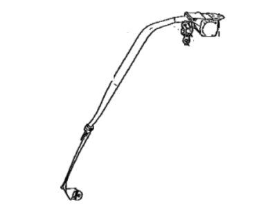 Toyota 73370-48330-C0 Belt Assembly, Rear Seat, Outer Driver Side 73370-48330-C0 Toyota Belt Assembly, Rear Seat, Outer Driver Side Illustration 1 of 1