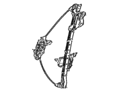 Toyota 69802-48100 Regulator Sub-Assy,  Front Door Window,  LH