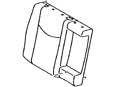 Toyota 71077-47350-G0 Cover, Rear Seat Back, Passenger Side (For Separate Type)