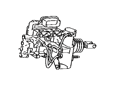 Toyota 47050-47090 Brake Booster Assy,  W/Master Cylinder