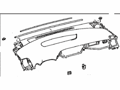 Toyota 55300-47100-B0 Panel Sub-Assembly, Instrument