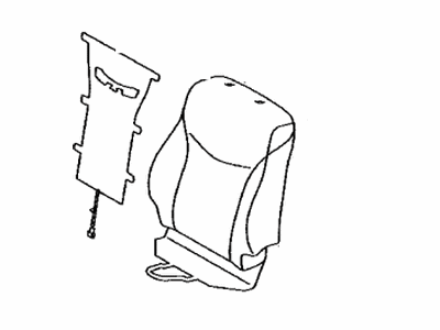 Toyota 71073-47260-G0 Cover,  Front Seat Back,  RH(For Separate Type)