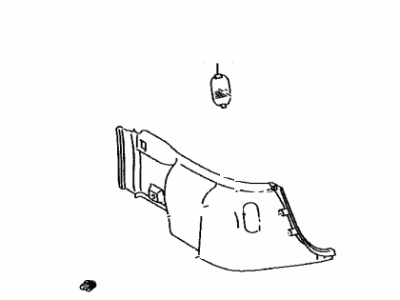 Toyota 64740-47070-B0 Panel Assembly, Deck Trim Side, Driver Side