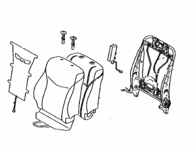 Toyota 71430-47240-G0 Back Assy,  Front Seat,  RH(For Separate Type)
