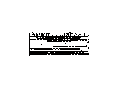 G9569-47030 Toyota Label, Battery Charging Notice Illustration 1 of 1