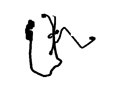 82154-47190 Toyota Wire, Rear Door Illustration 1 of 1