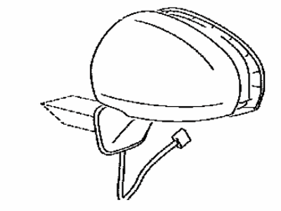 Toyota 87945-47020-B1 Cover,  Outer Mirror,  LH