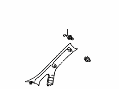 Toyota 62220-47070-B0 Garnish, Front Pillar, Driver Side