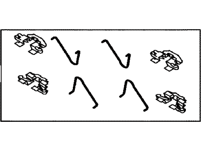 Toyota 04948-47010 Brake Pads Hardware Kit