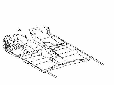 Toyota 58510-47300-G1 Carpet Assembly, Floor, Front