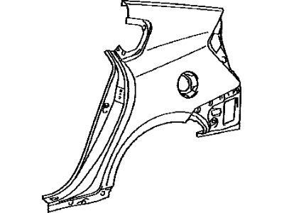 Toyota 61602-47100 Panel,  Quarter,  LH