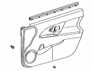 Scion 67620-52U30-B0 Board Sub-Assy,  Front Door Trim,  LH