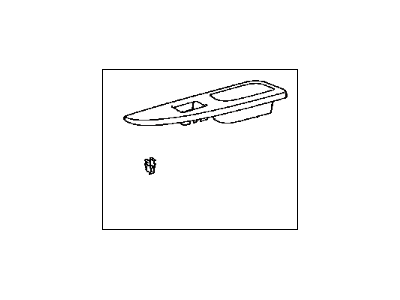 Toyota 74271-52200 Panel, Rear Door Armrest Base, Upper Passenger Side