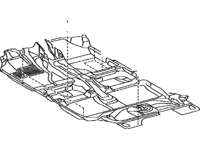 Toyota 58510-02A91-B1 Carpet Assy,  Front Floor,  Front