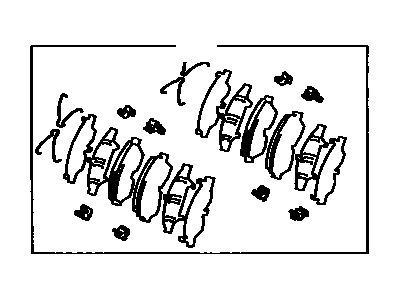 Toyota 04491-12640 Pad Kit,  Disc Brake,  Front