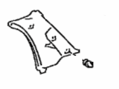 Toyota 62472-12650-P0 Upper Quarter Trim