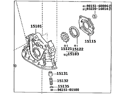 Toyota Oil Pump - 15100-16070