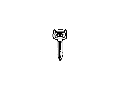 Toyota 90999-00186 Key,  Blank
