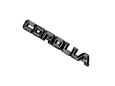 Toyota 75442-1A180 Nameplate