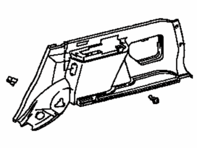 Toyota 64730-13050-W3 Panel Assembly, Deck Trim Side, Passenger Side