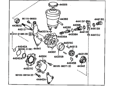 Toyota 44320-12322 Power Steering Pump
