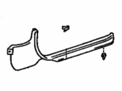 Toyota 62102-12190-E0 Trim Sub-Assembly, Cowl Side, Driver Side