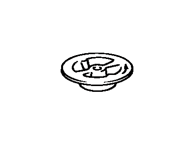 Toyota 64777-12010 Clamp,  Spare Wheel Cover