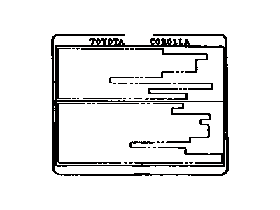 Toyota 42661-1A470 Tire Info Label
