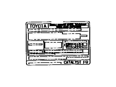 Toyota 11298-1A340 Emission Label