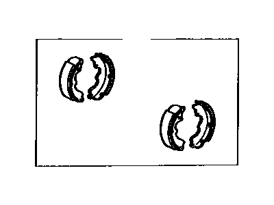 Toyota Camry Brake Shoe Set - 04495-12250