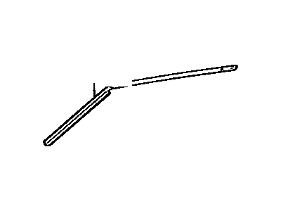 Toyota 61261-28010 Channel,  Roof Drip,  RH