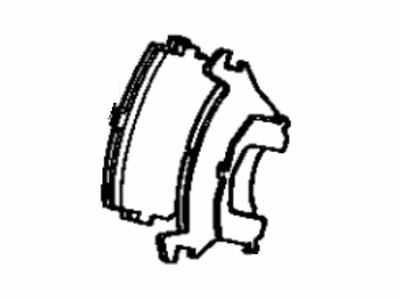 Toyota 47744-10010 Shim,  Anti-Squeal,  NO.1(For Front Disc Brake)