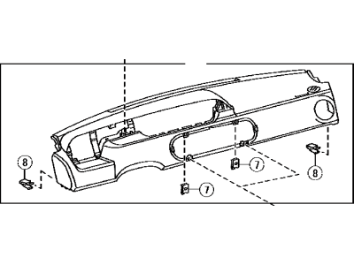 Toyota 55302-42906-C0 Panel Sub-Assy,  Instrument,  Upper