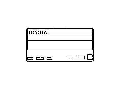 Scion 11298-28A53 Label,  Emission Control Information