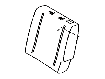 Toyota 71604-12060-B0 Pad Sub-Assembly, Rear Seat Back W/Cover, Driver Side