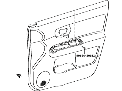 Toyota 67610-12K00-B1 Board Sub-Assembly, Front Door Trim, Passenger Side