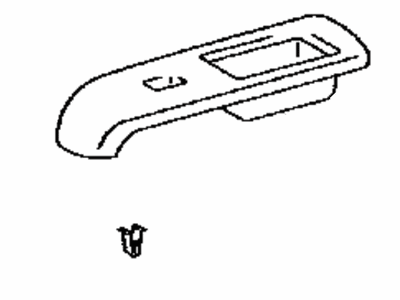 Toyota 74272-12340 Panel, Rear Door Armrest Base, Upper Driver Side