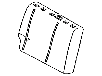 Toyota 71603-12040-B2 Pad Sub-Assembly, Rear Seat Back W/Cover, Passenger Side