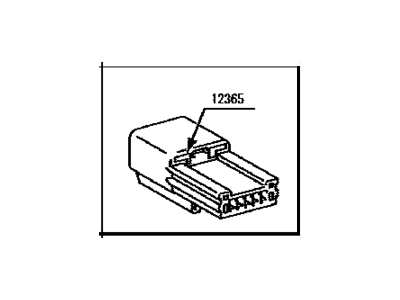 Scion 90980-12365 Housing, Connector Male