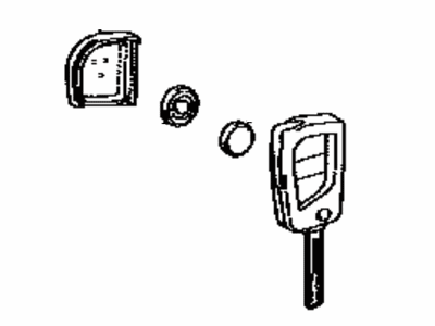 Toyota 89070-12A80 Transmitter Assembly, Door Control (Cut Key)